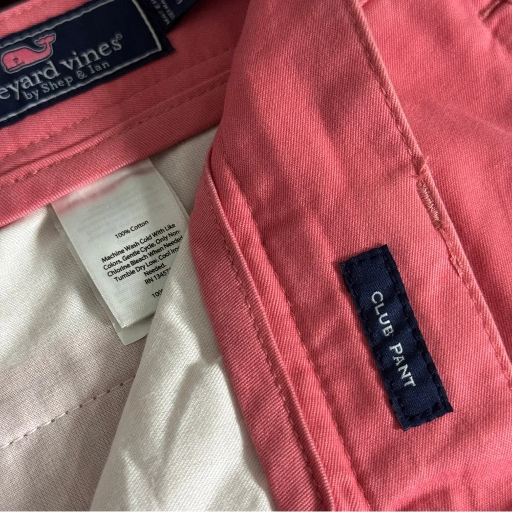 Vineyard Vines Pink Club Pants Men's Size 33 x 30